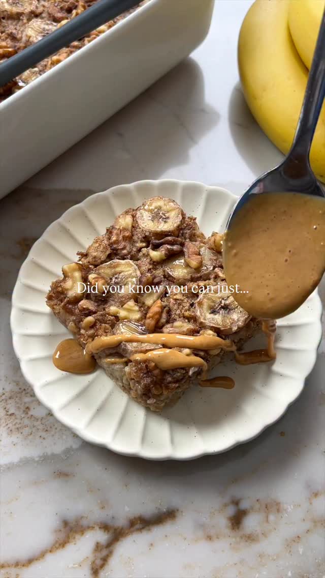 Banana Bread Baked Oatmeal