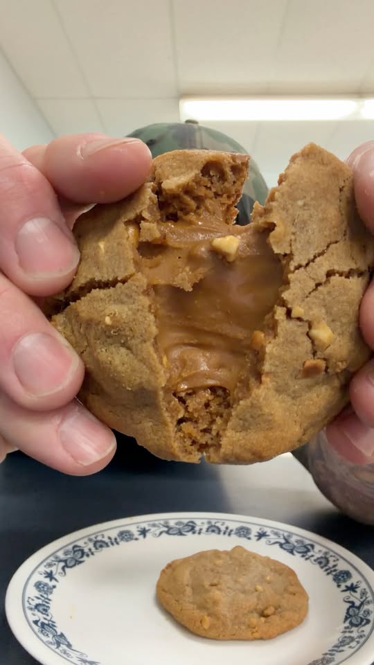 Biscoff-Stuffed Peanut Butter Cookies