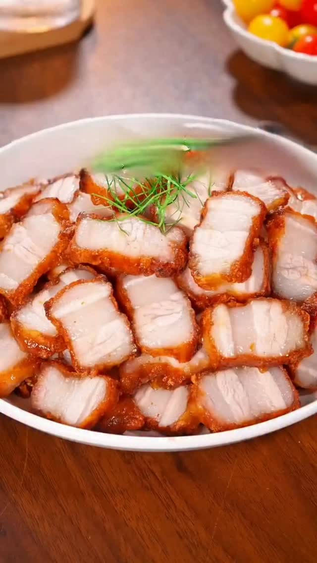 Crispy Garlic Pork Belly Without an Oven
