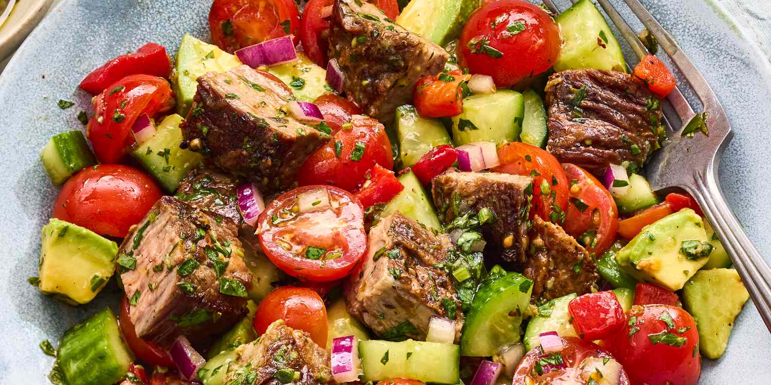 Chopped Chimichurri Steak Salad
