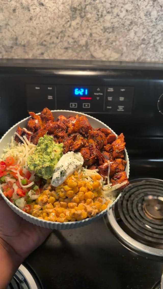 Honey Chipotle Chicken Bowl with Street Corn