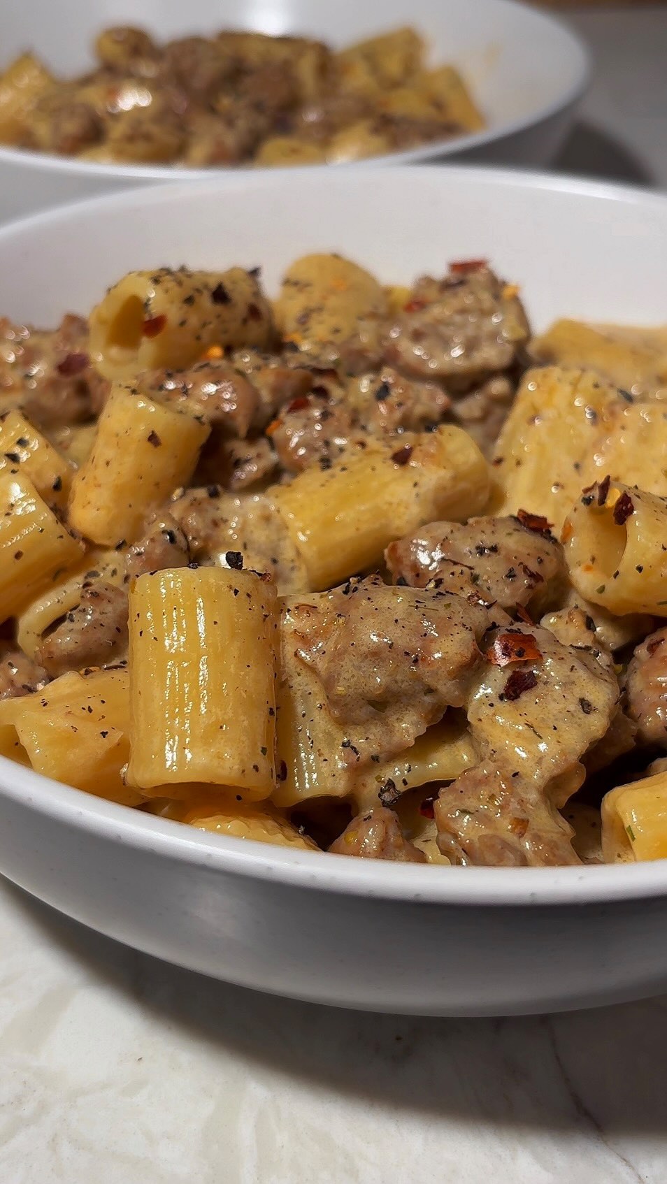 Creamy Italian Sausage Rigatoni