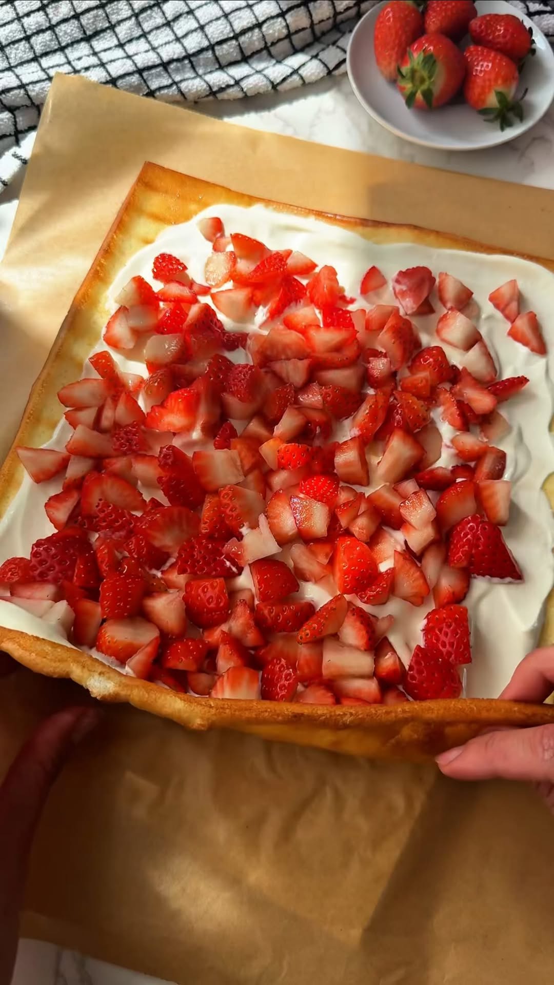 High-Protein Strawberry Swiss Roll