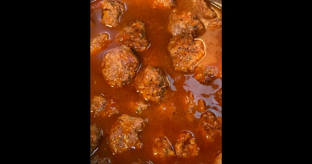 Tavern Style Pressure Cooker Party Meatballs