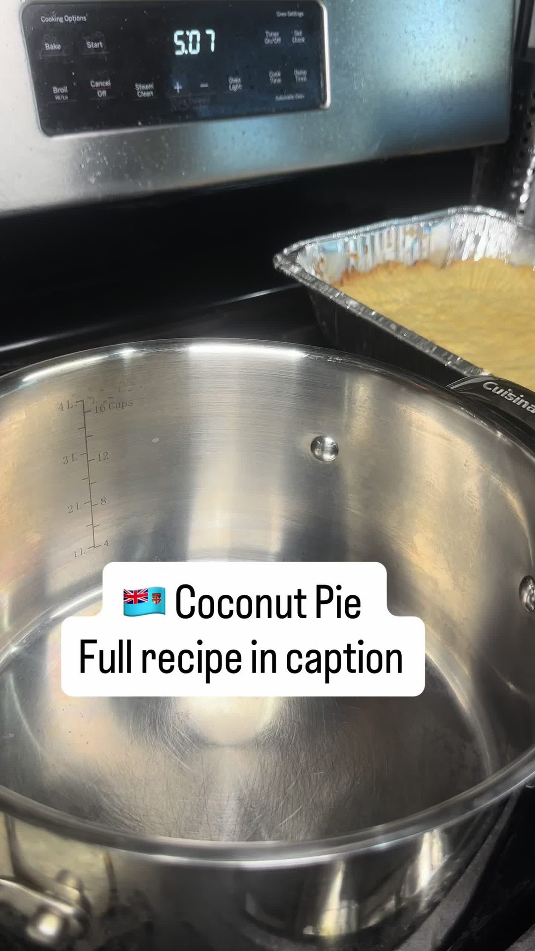 Fijian Coconut Pie (Vakalolo Custard Pie)
