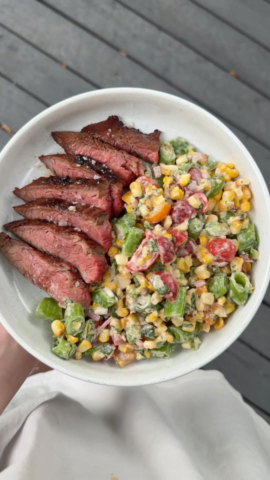 Mexican Street Corn Steak Salad