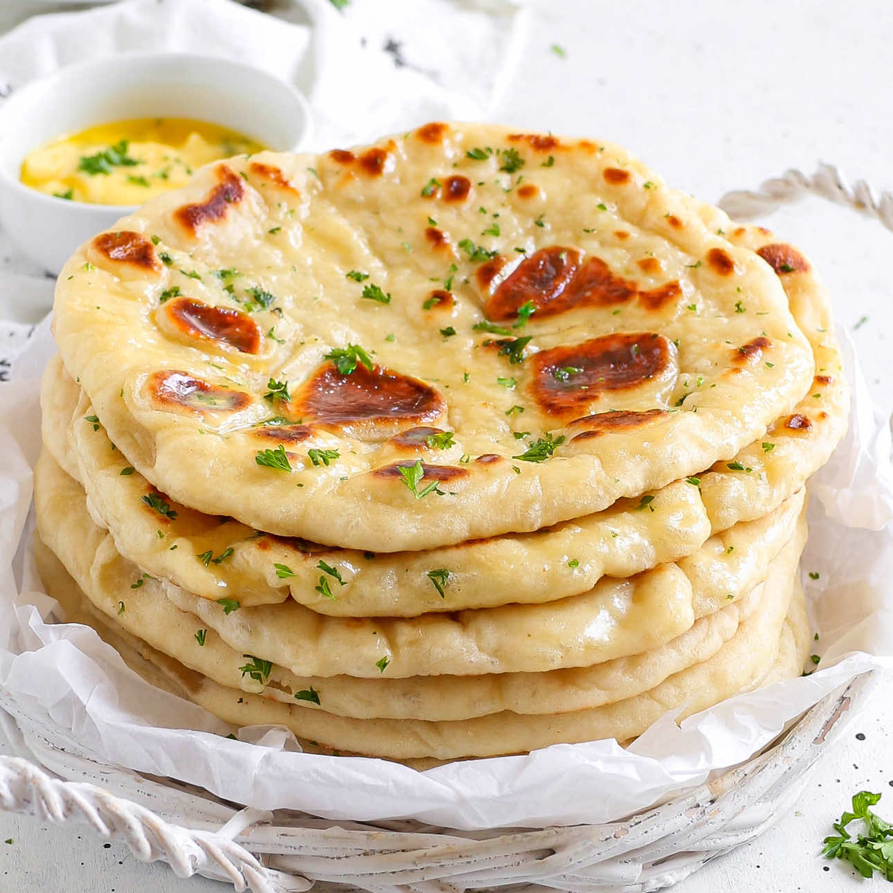 Homemade Soft and Chewy Naan