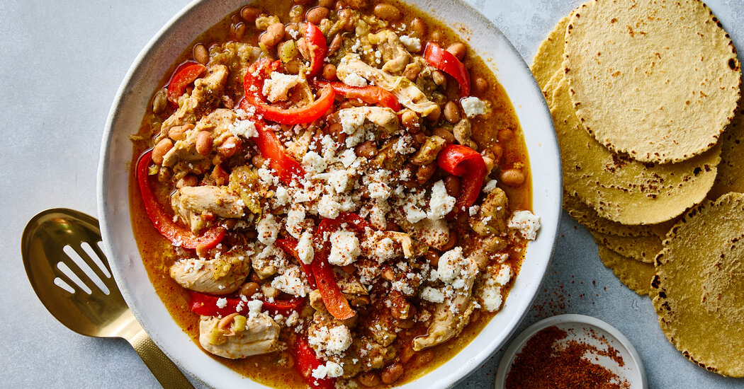 Slow Cooker Tajín Chicken and Peppers