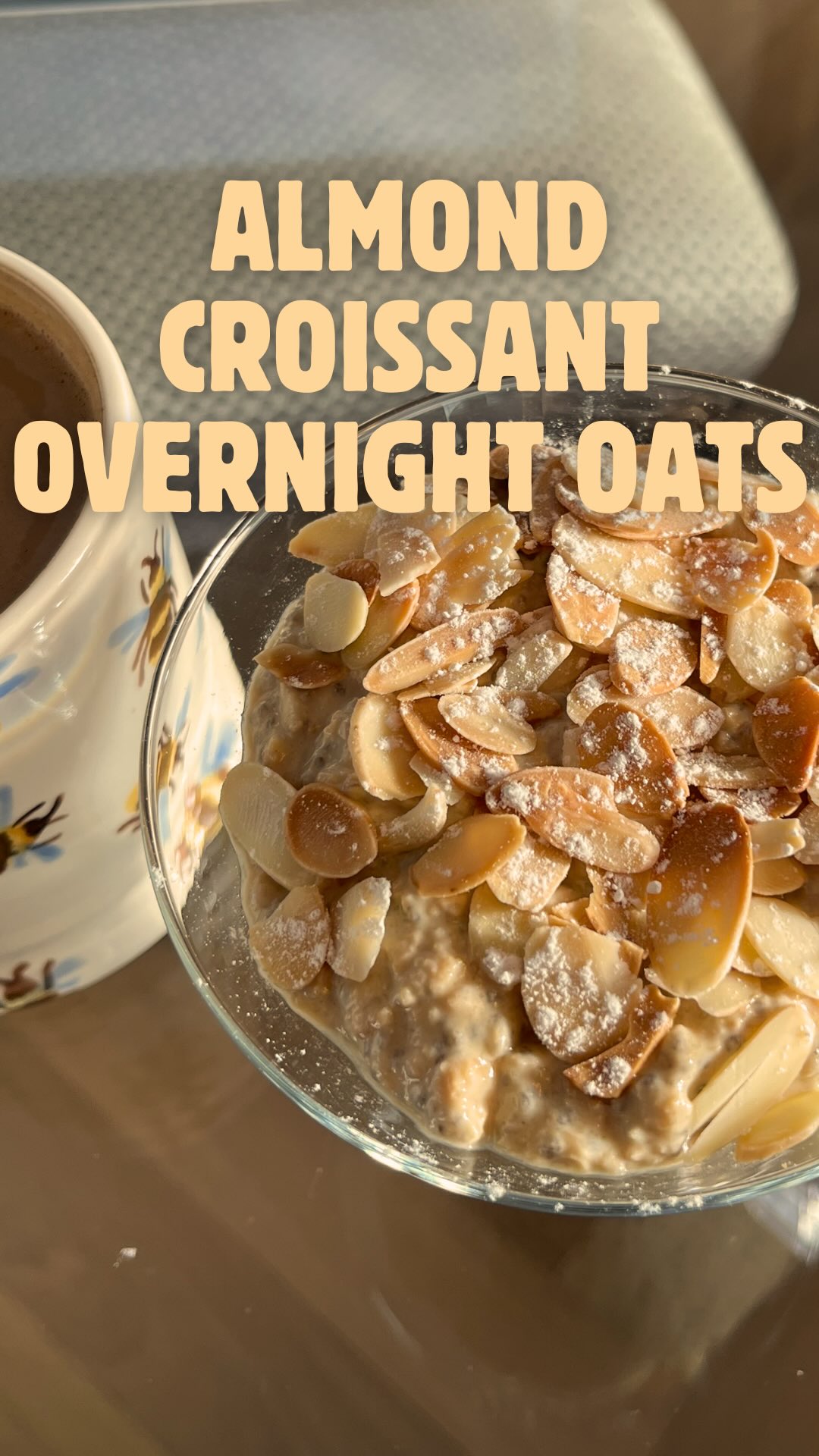 Almond Croissant Overnight Oats