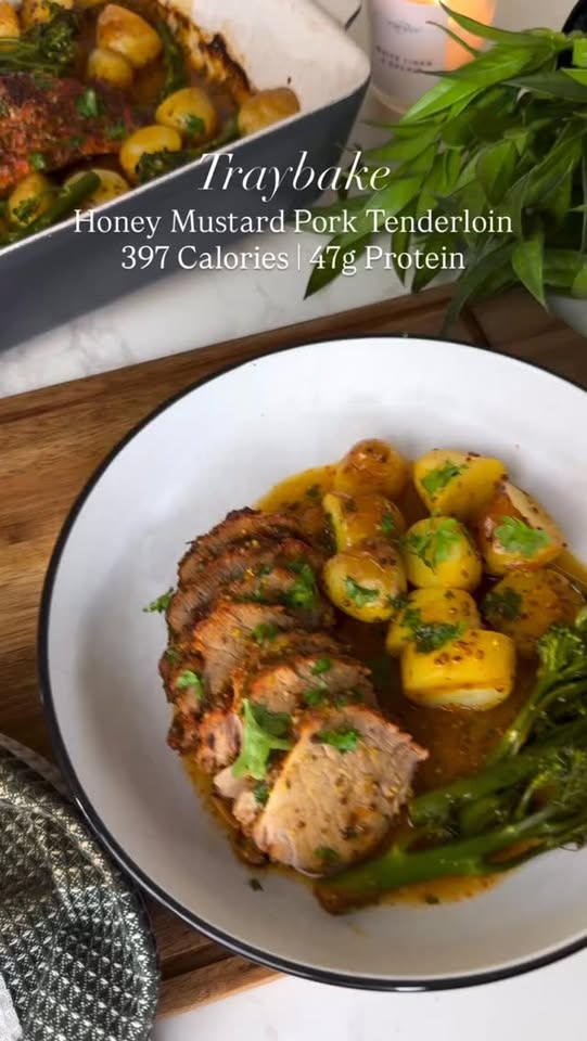 Honey Mustard Pork Tenderloin Traybake