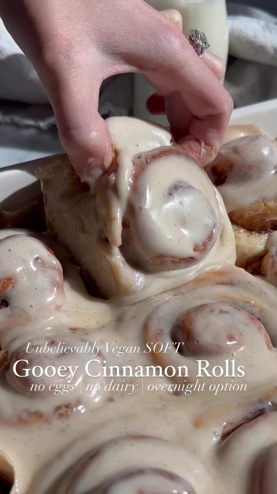 Perfect Vegan Overnight Cinnamon Rolls