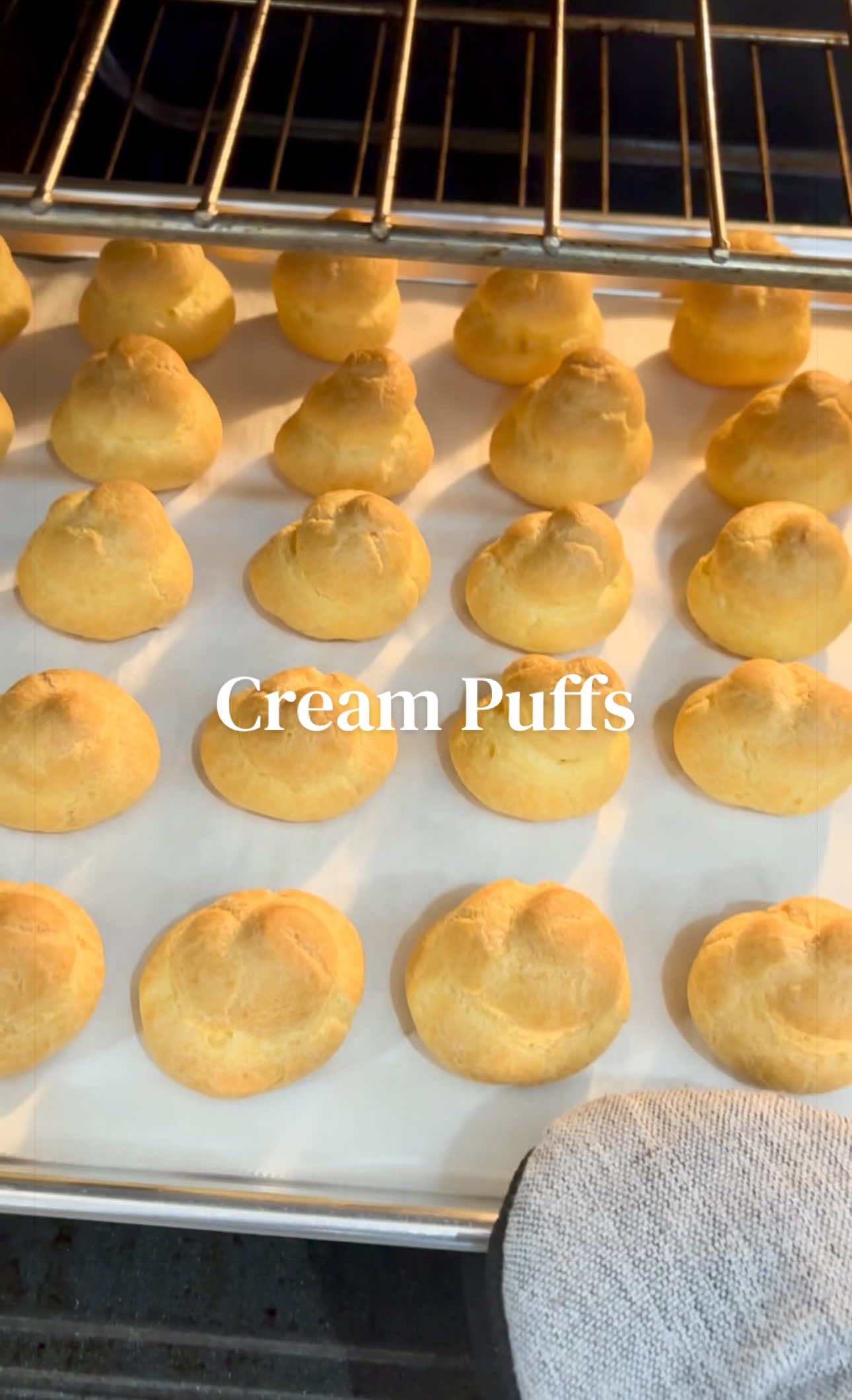 Thai Tea Cream Puffs