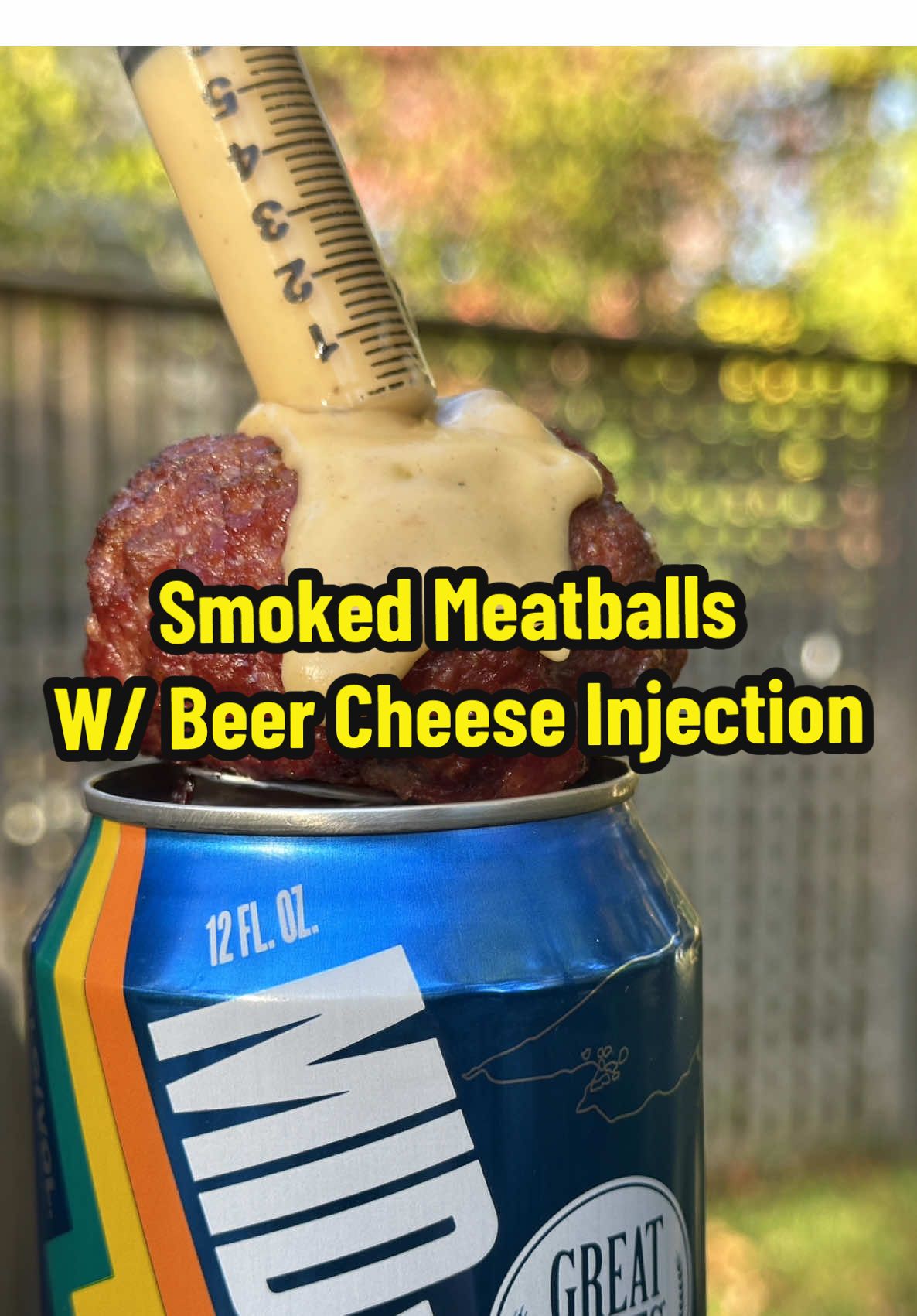 Smoked IPA Meatballs with Beer Cheese