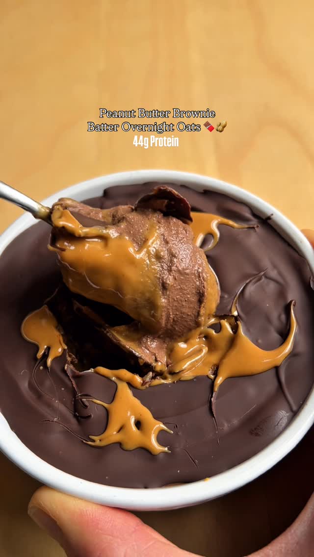 Chocolate Peanut Butter Brownie Batter Oats