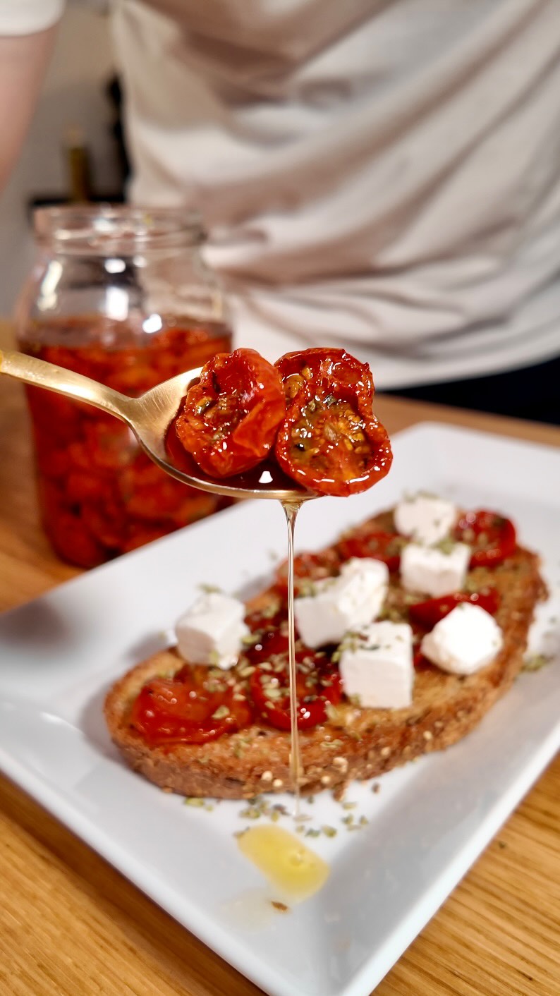 Air Fryer Confit Cherry Tomatoes