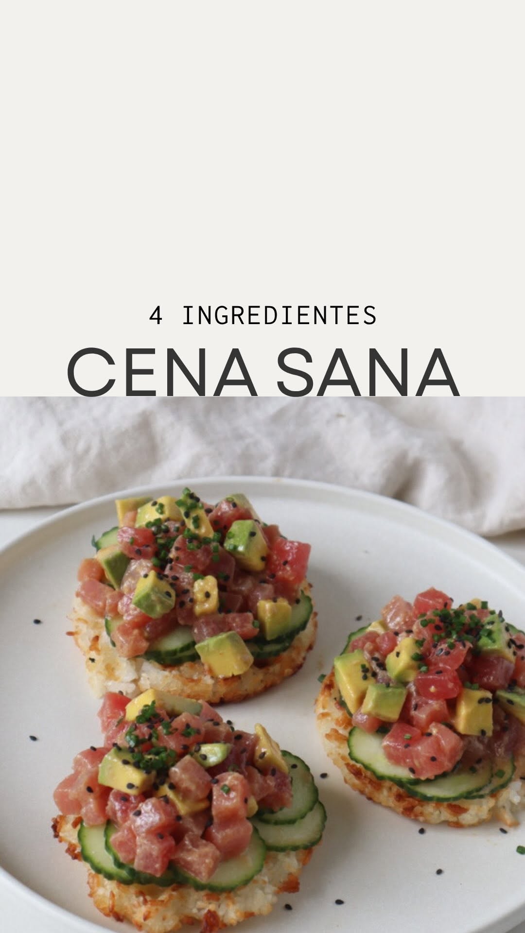 Tuna Sushi Cake in a Waffle Maker