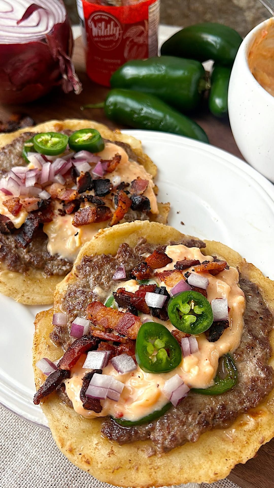 Jalapeño Popper Smash Tacos