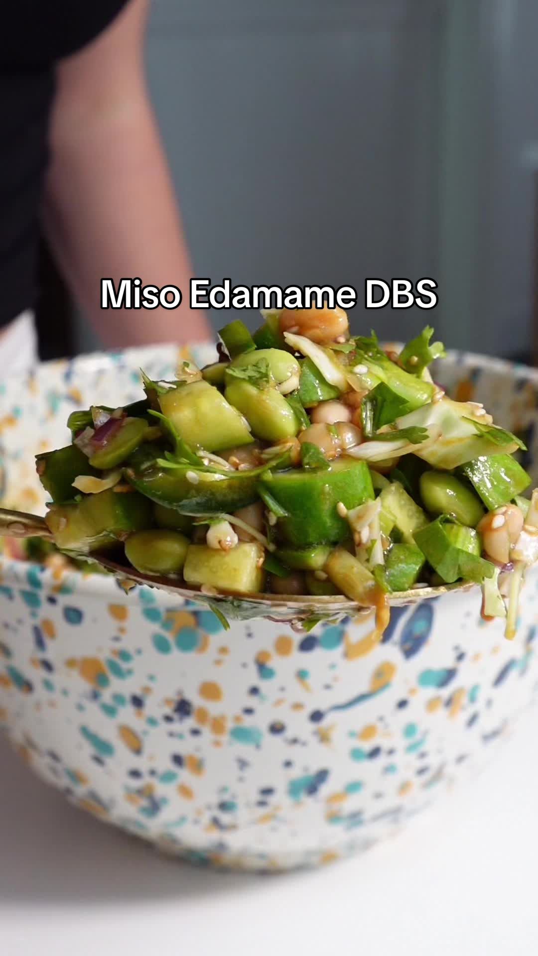 Miso Edamame and White Bean Dense Bean Salad