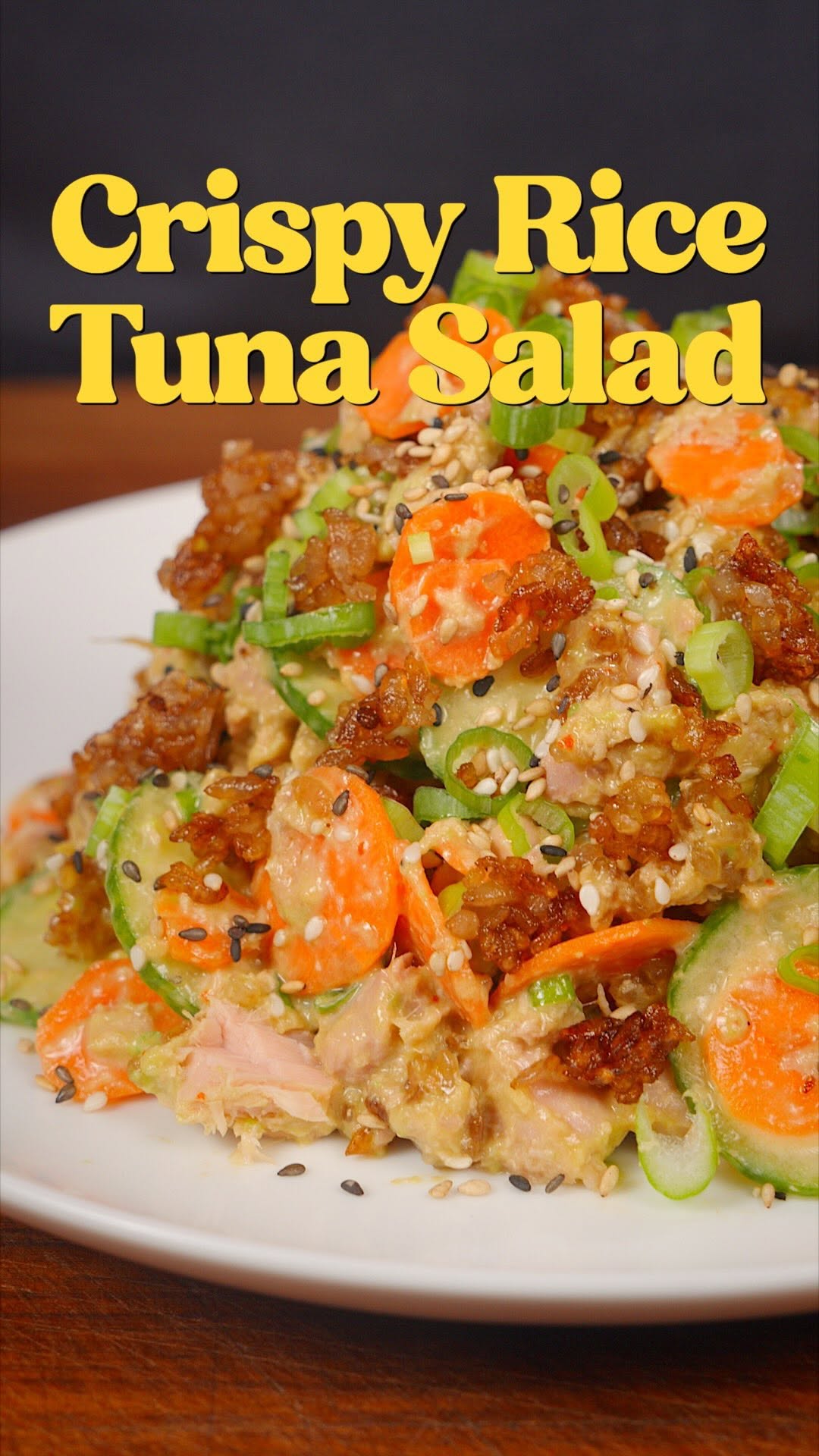 Tuna Salad with Crispy Rice