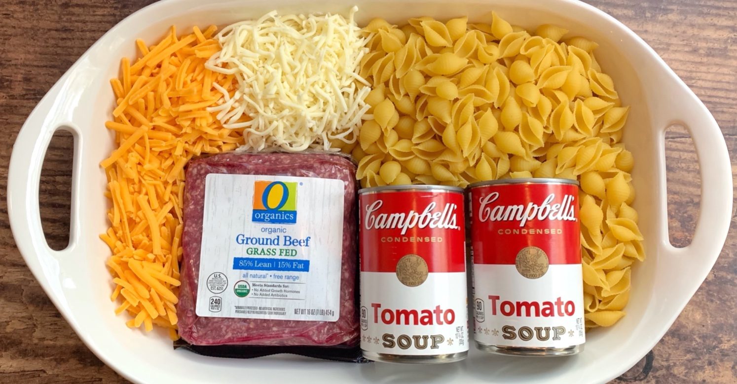 4-Ingredient Hamburger Casserole (Quick & Easy)