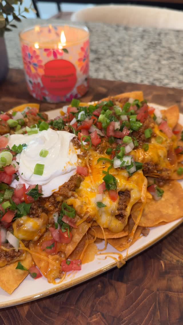 Skillet Nachos with Beef and Cheese