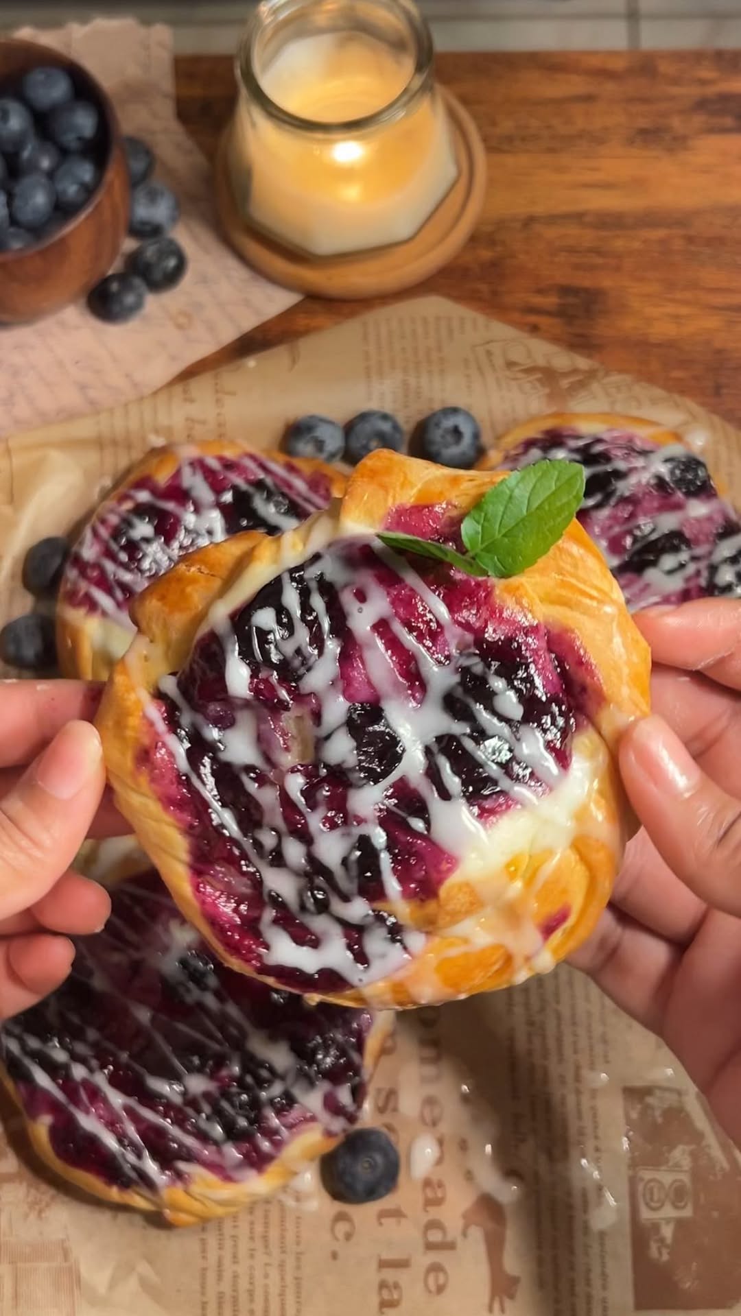 Blueberry Cheesecake Danish