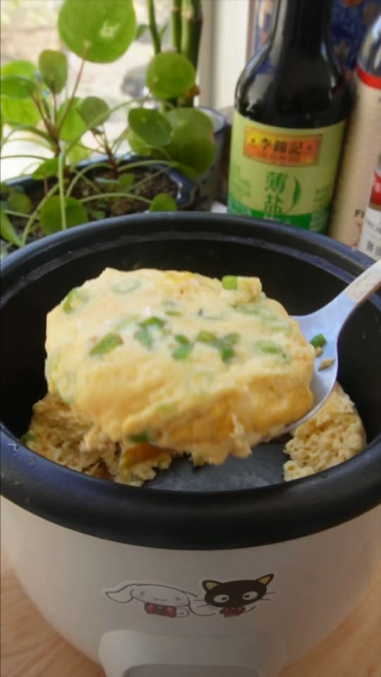 Rice Cooker Gyeranjjim (Korean Steamed Eggs)
