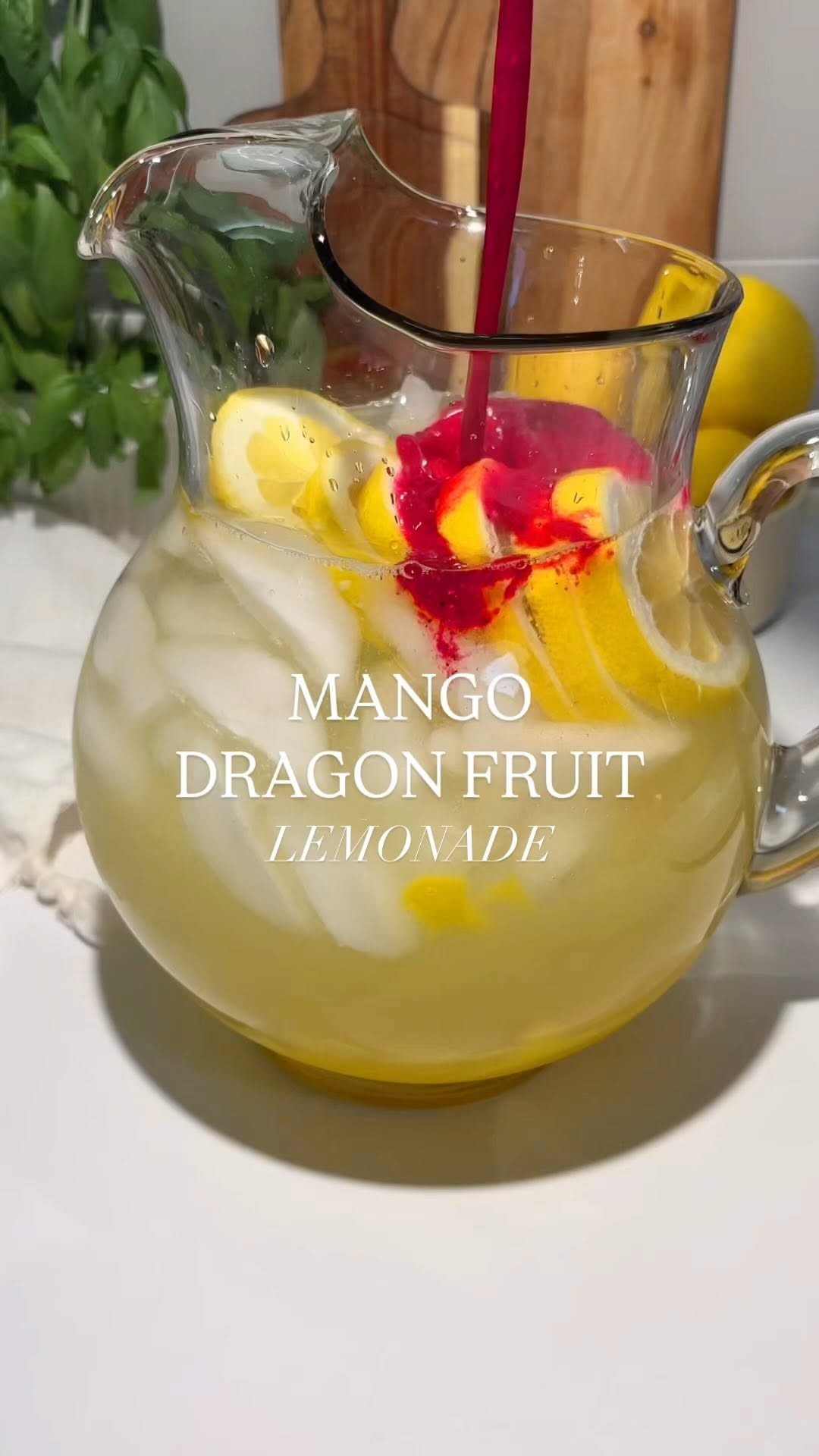 Mango Dragon Fruit Lemonade