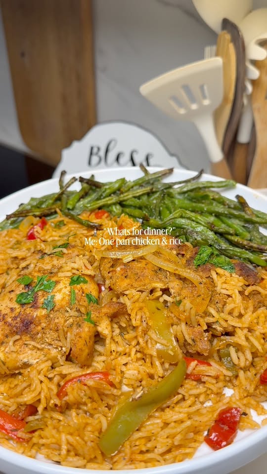 One Pan Cajun Chicken & Rice
