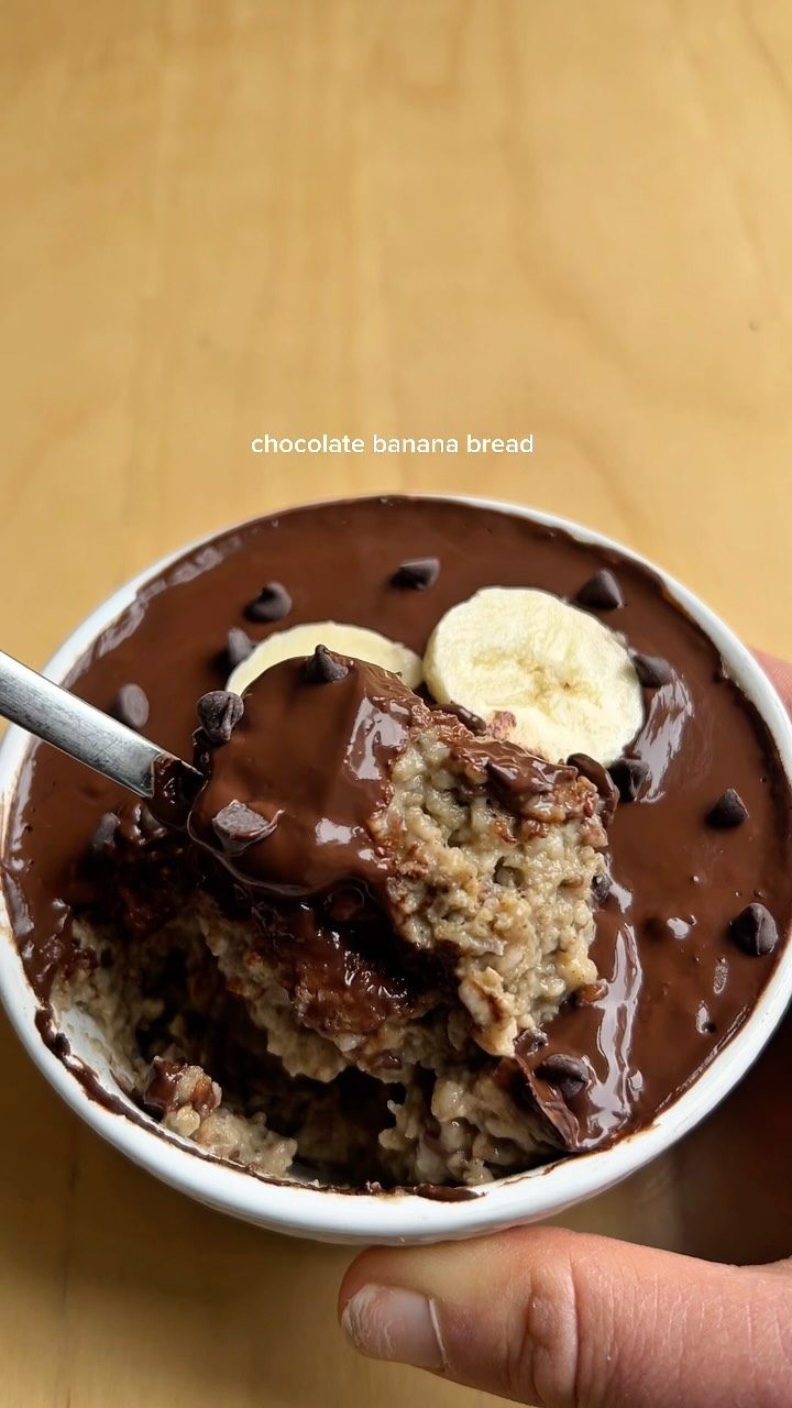 Chocolate Banana Bread Overnight Oats