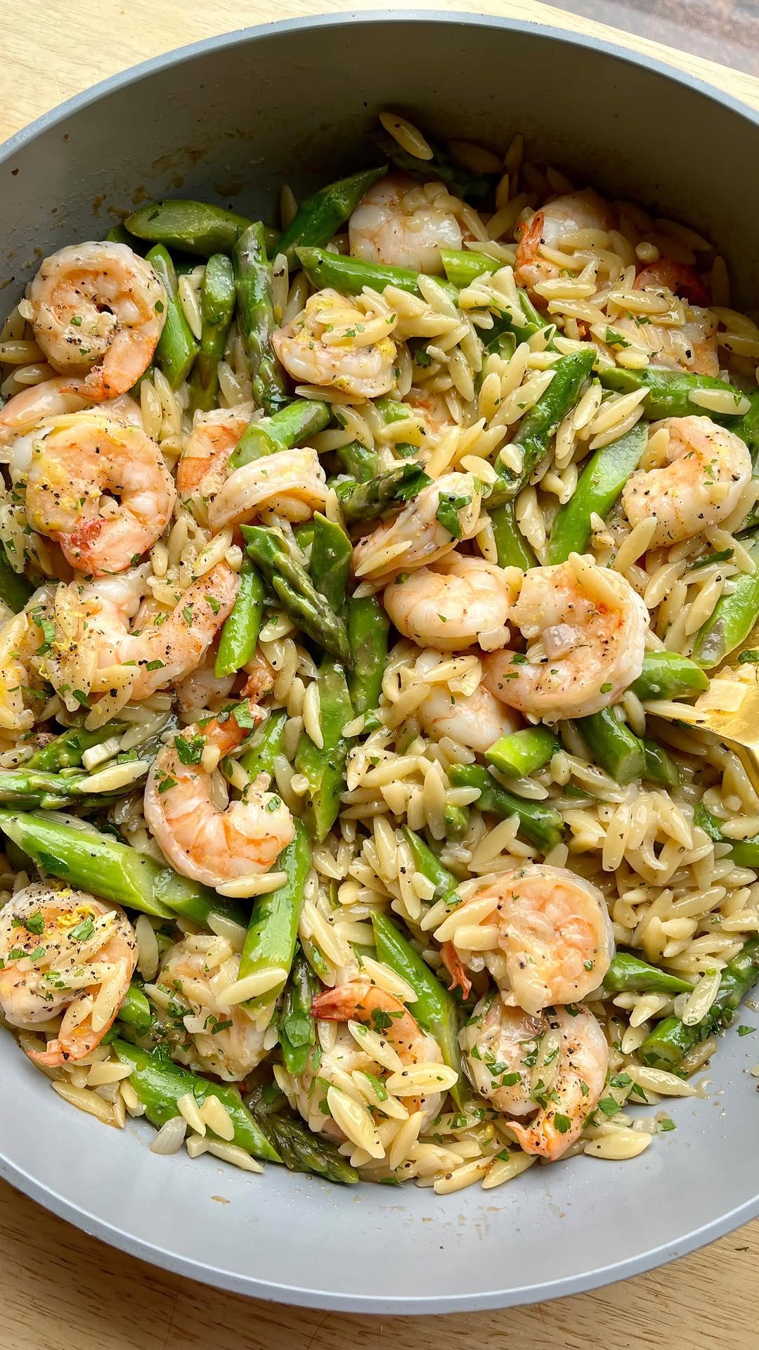 One-Pan Lemon Pepper Shrimp Orzo