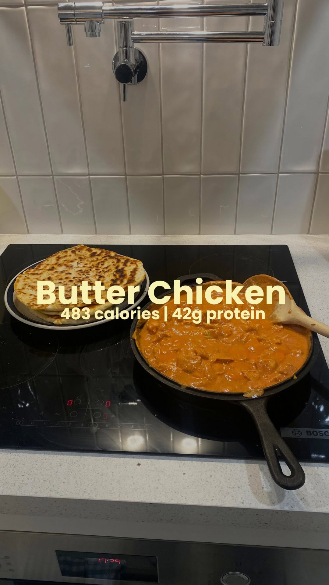 Easy Fakeaway Butter Chicken with 2-Ingredient Naan