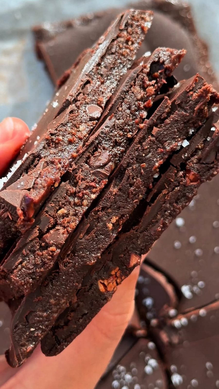Cashew Butter Espresso Brownie Batter Bark