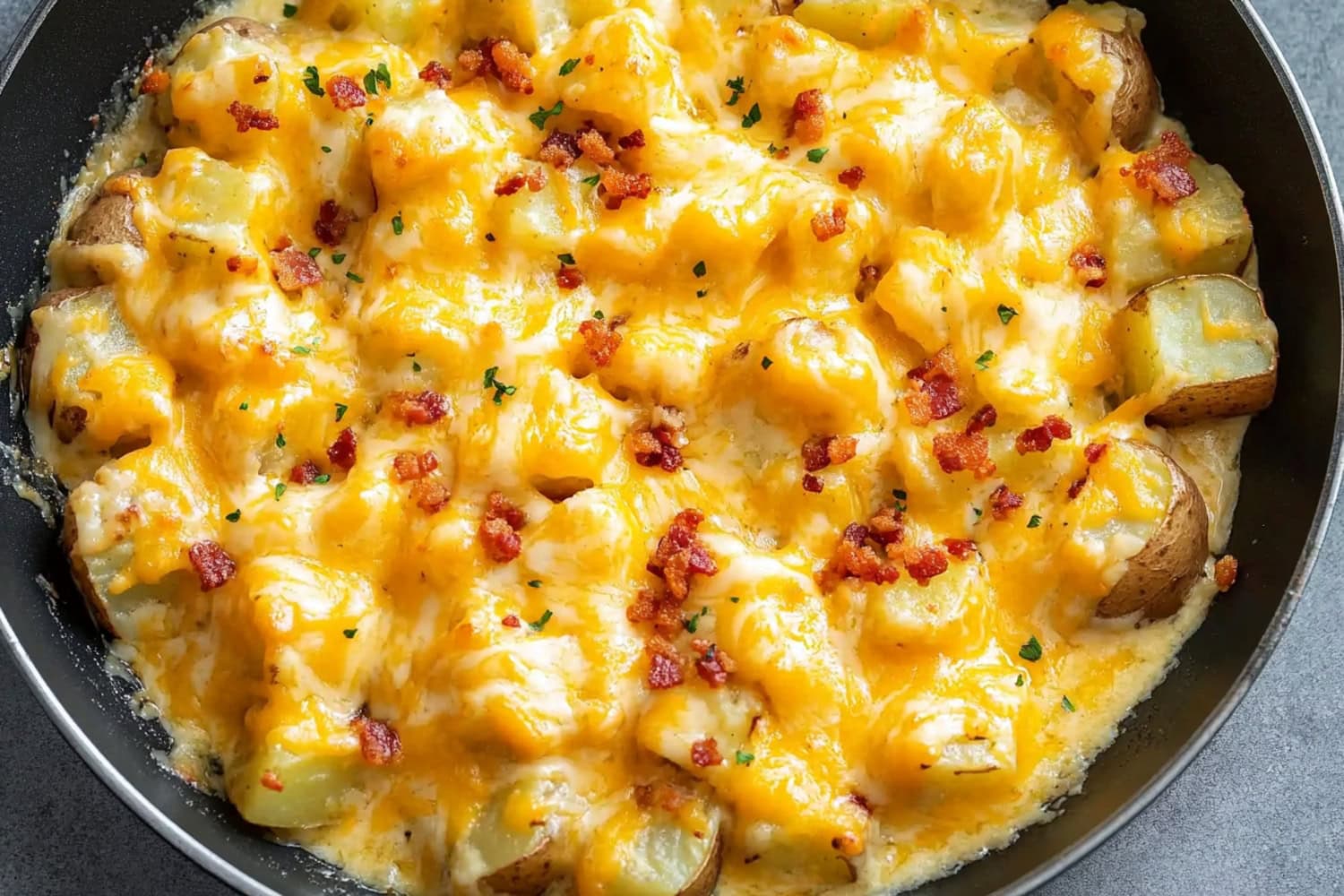 Baked Cheesy Ranch Potatoes