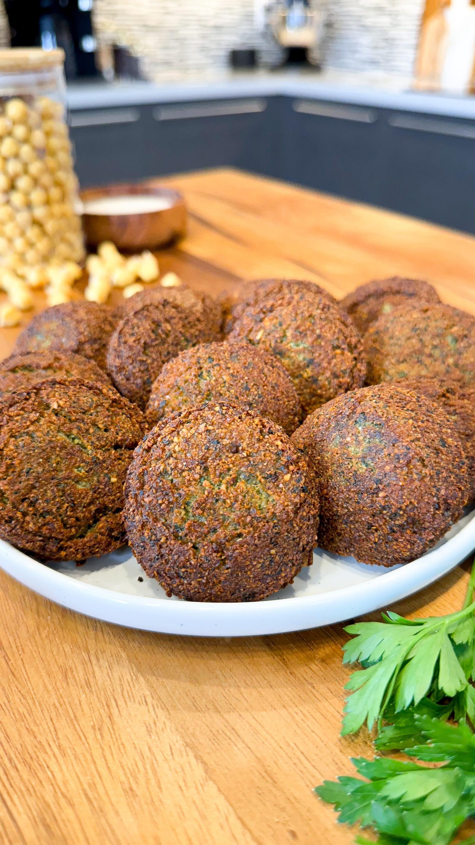 Homemade Crispy Falafel