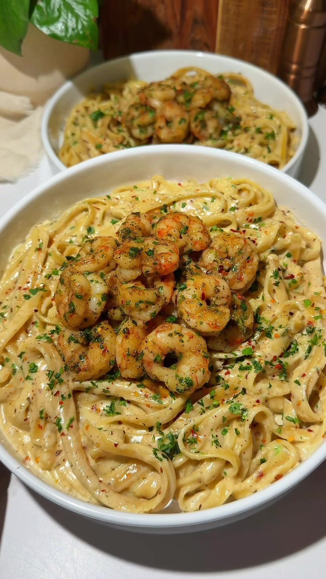 Creamy Shrimp Alfredo Pasta