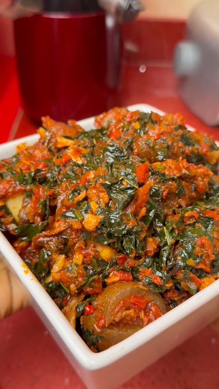 Nigerian Vegetable Sauce (Ugu Sauce)