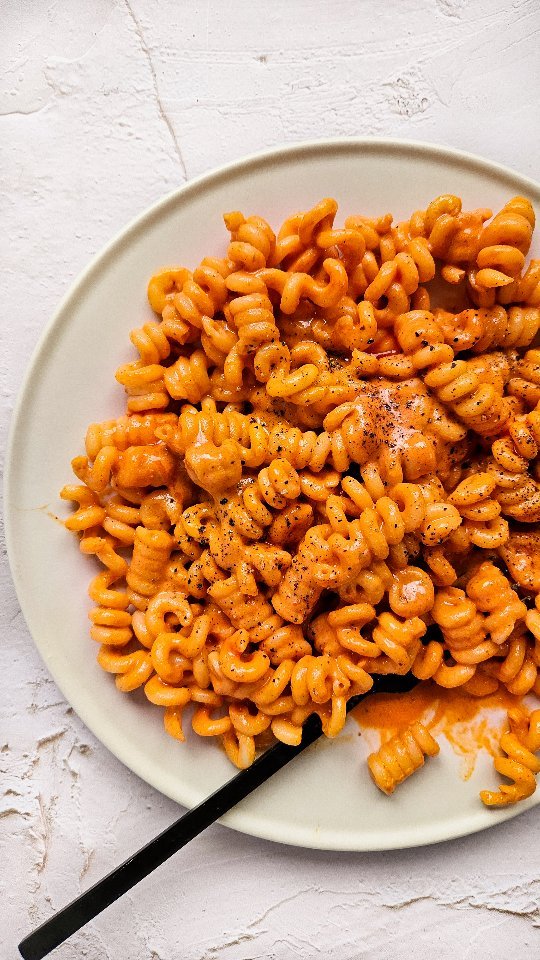 High Protein Vegan Romesco Pasta