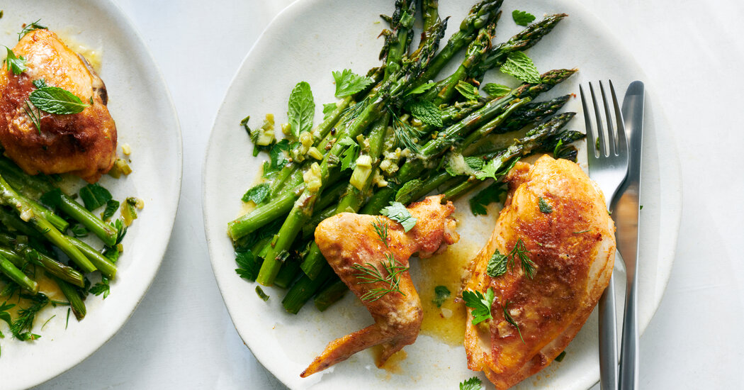 Lemon Chicken With Asparagus
