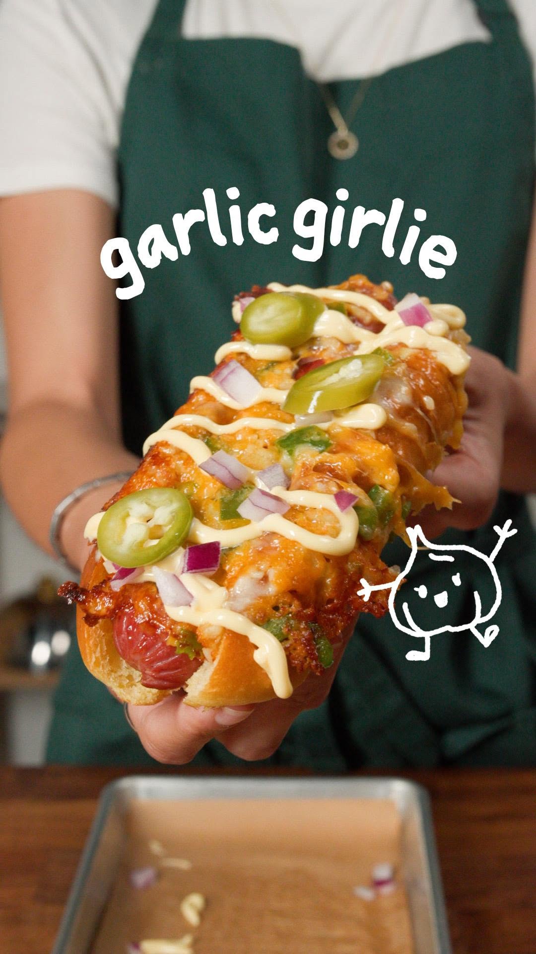 50-Garlic-Clove Crusted Cheese Dogs