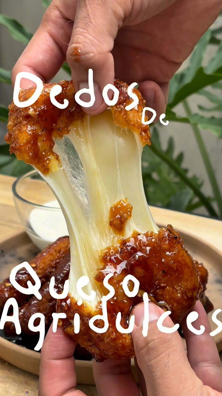 Sweet-and-Spicy Cheese Fingers with Piloncillo and Chile Syrup