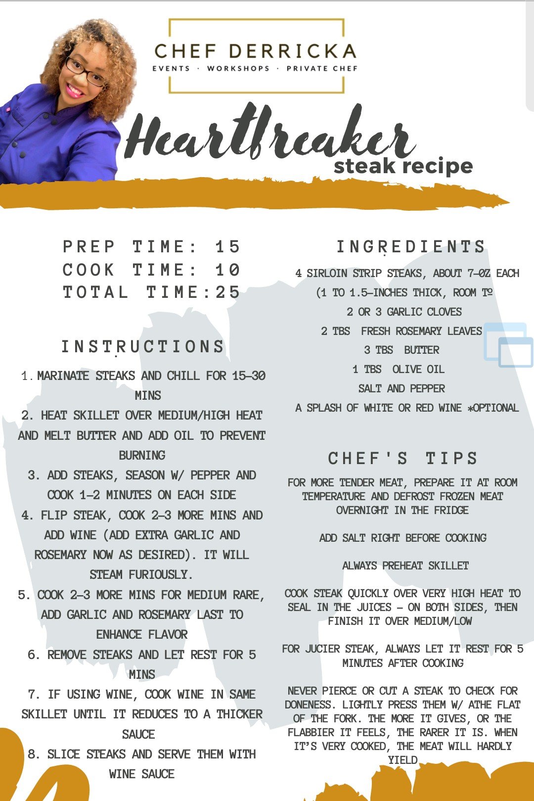 Heartbreaker Steak Recipe
