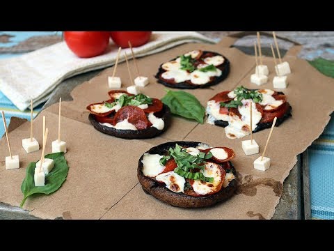 Keto Portobello Mushroom Personal Pizzas
