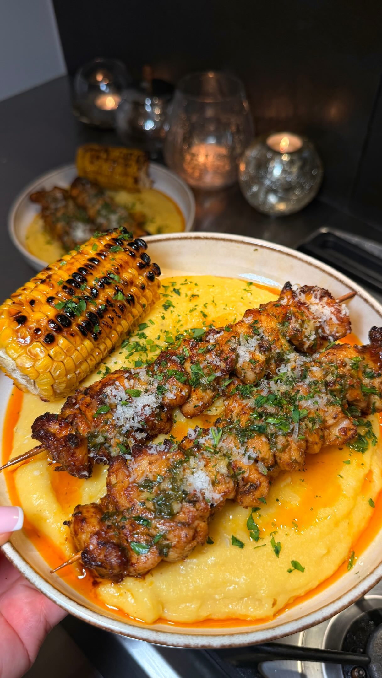 Juicy Lemon Parmesan Chicken Skewers