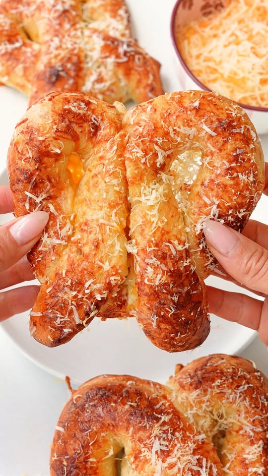 4 Cheese Stuffed Pretzels