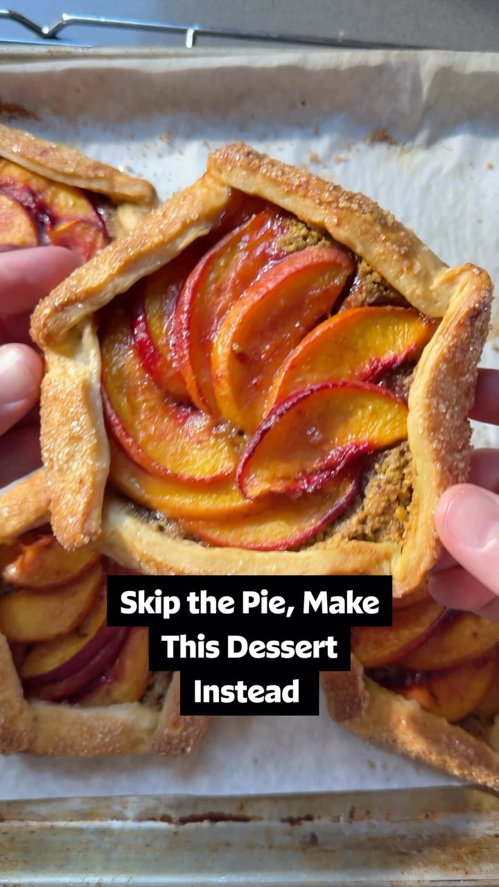 Peach Galettes with Pistachio Frangipane