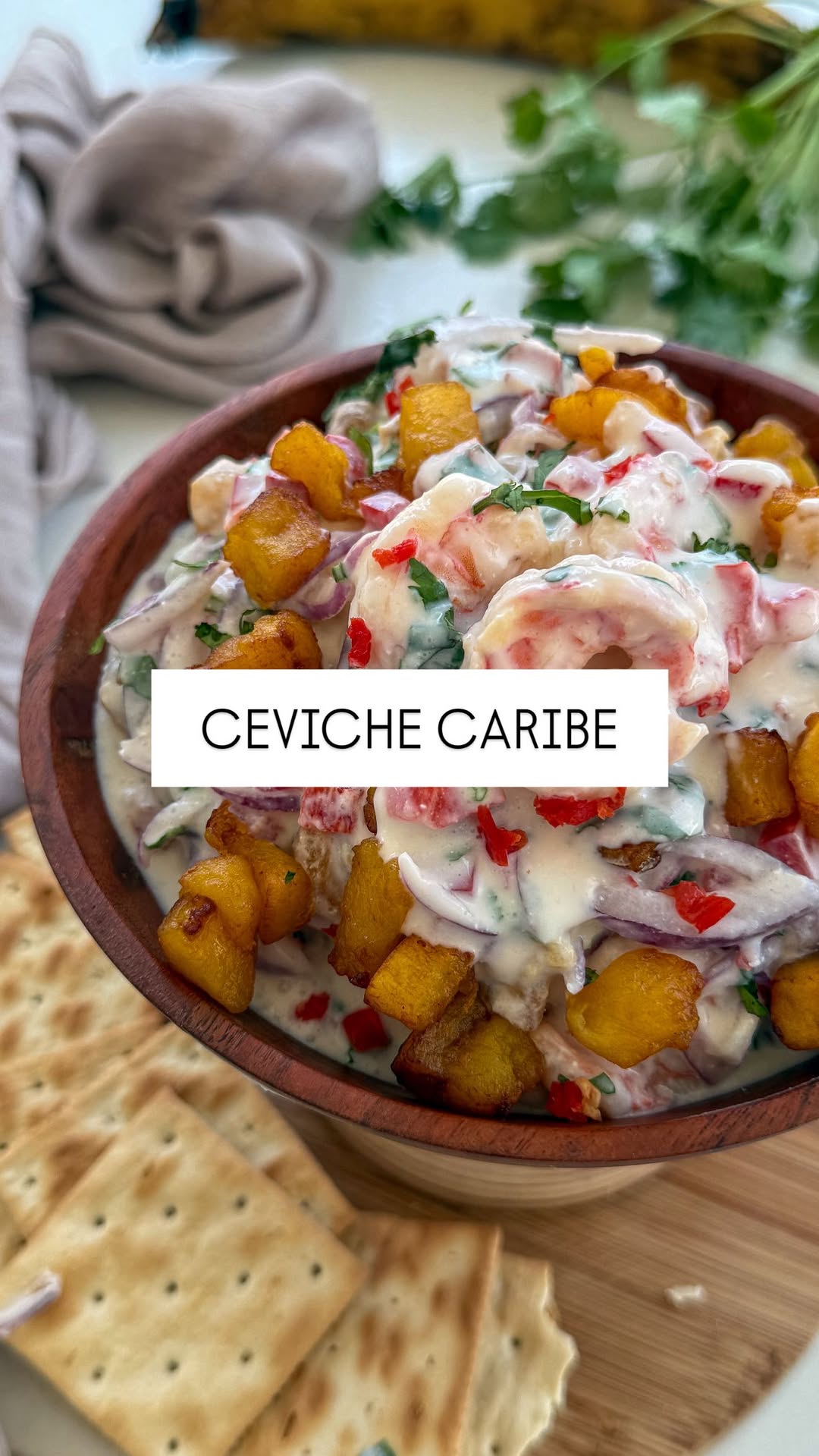 Caribbean Shrimp Ceviche with Ripe Plantain