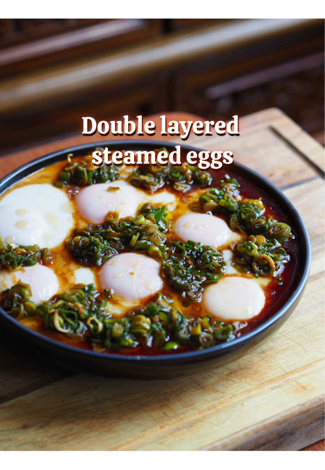 Double Layered Steamed Eggs