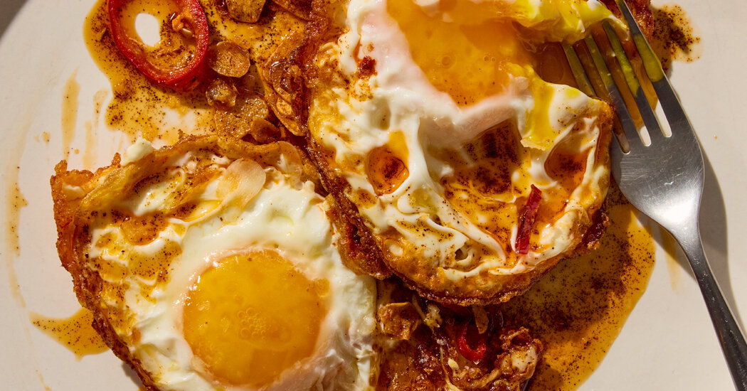 Olive Oil and Chile-Fried Eggs
