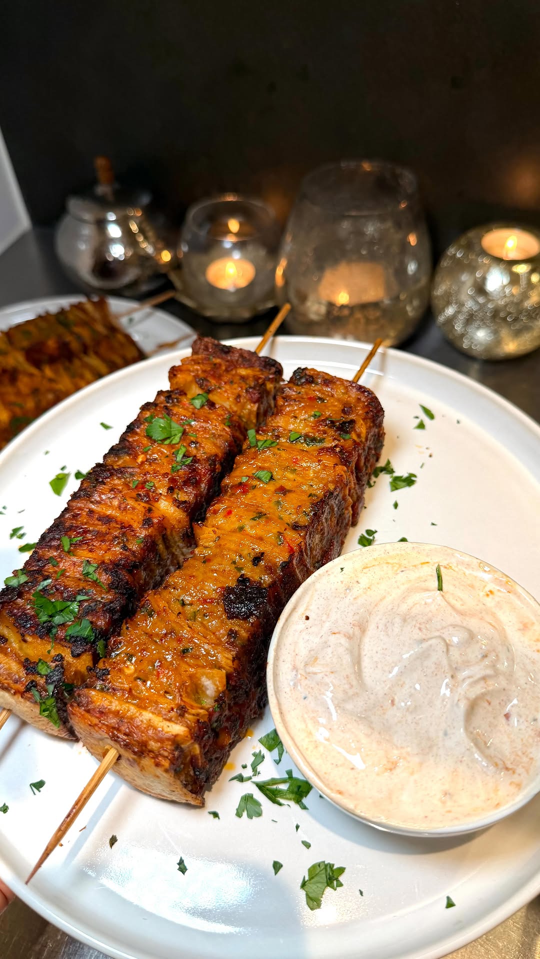 Viral Tortilla Kebab Skewers with Tomato Butter Glaze
